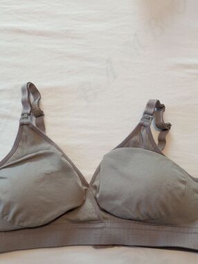 Wireless Nursing Bra in Dark Gray